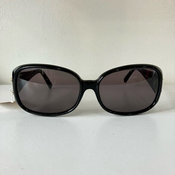 Y2K Fendi Black Sunglasses FS389 001 with Case Authentic - Picture 1 of 8